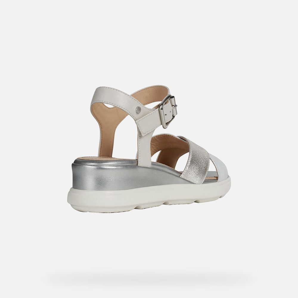 Sandales Geox Pisa - Argent - Femme 042396-DIO